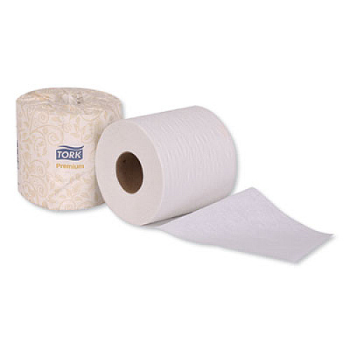 Tork PREMIUM BATH TISSUE, SEPTIC SAFE, 2-PLY, WHITE, 460 SHEETS/ROLL, 48 ROLLS/CARTON (TM6512)