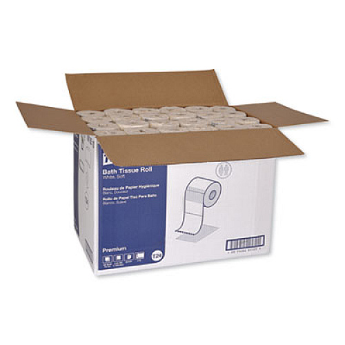 Tork PREMIUM BATH TISSUE, SEPTIC SAFE, 2-PLY, WHITE, 400 SHEETS/ROLL, 96 ROLLS/CARTON (TM6510)