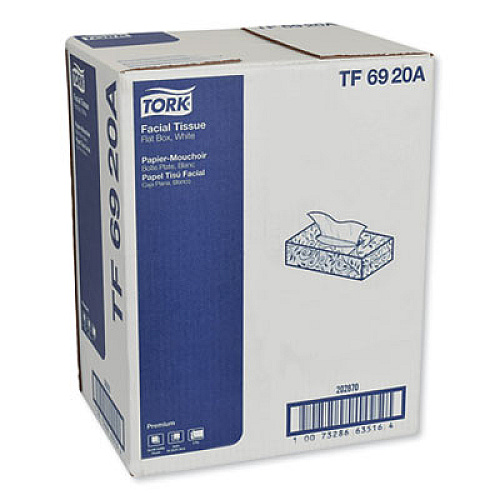 Tork Premium Facial Tissue, 2-Ply, White, 100 Sheets/Box, 30 Boxes/Carton (TF6920A)