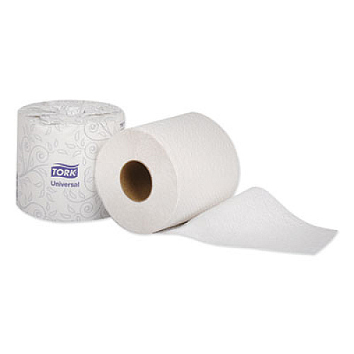 Tork Universal Bath Tissue, Septic Safe, 1-Ply, White, 1000 Sheets/Roll, 48 Rolls/Carton (TS1639S)