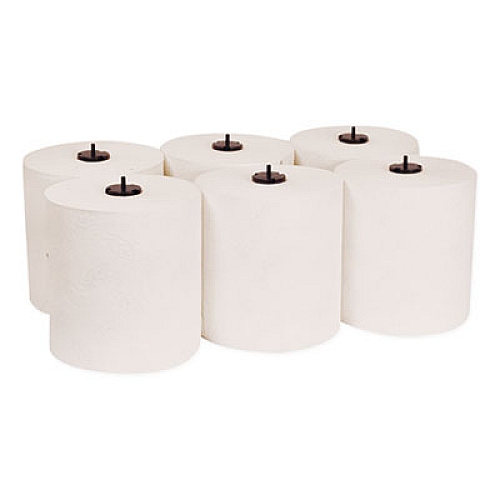 Tork Premium Soft Matic Hand Towel Roll, 2-Ply, 7.7 x 575 ft, White, 704/Roll, 6 Rolls/Carton (290096)