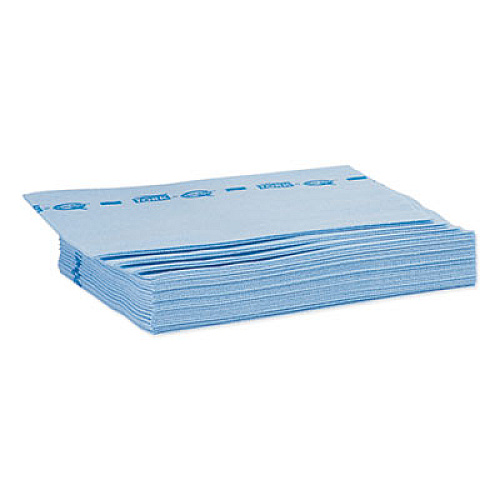 Tork Foodservice Cloth, 13 x 21, Blue, 150/Carton (192196)