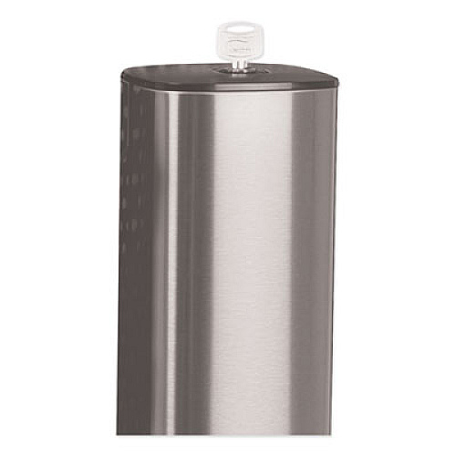 Tork Foam Skincare Manual Dispenser, 1 L Bottle; 33 oz Bottle, 4.25 x 4.25 x 11.38, Stainless Steel (466000)