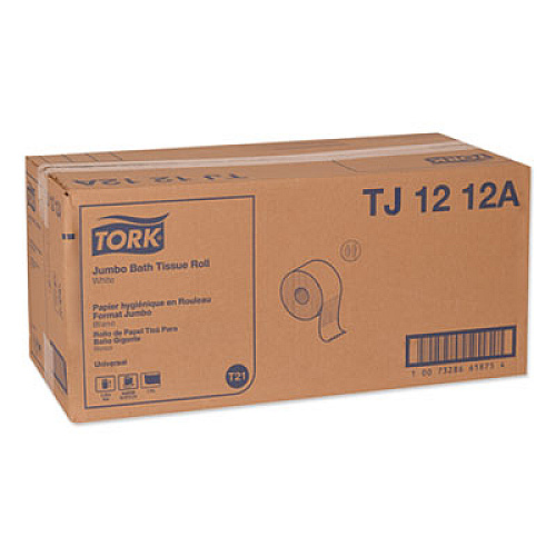 Tork Universal Jumbo Bath Tissue, Septic Safe, 1-Ply, White, 3.48" x 4,000 ft, 6/Carton (TJ1212A)