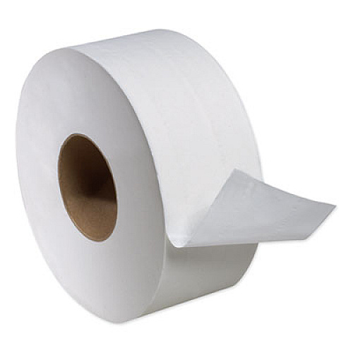 Tork Universal Jumbo Bath Tissue, Septic Safe, 2-Ply, 3.48" x 1,000 ft, White, 12 Rolls/Carton (TJ0922A)