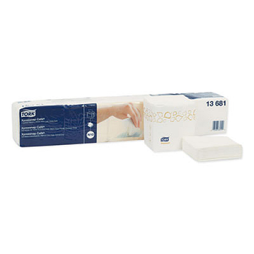 Tork Premium Xpressnap Interfold Dispenser Napkins, 2-Ply,8.5x8.5,White,500/PK,8PK/CT (13681)
