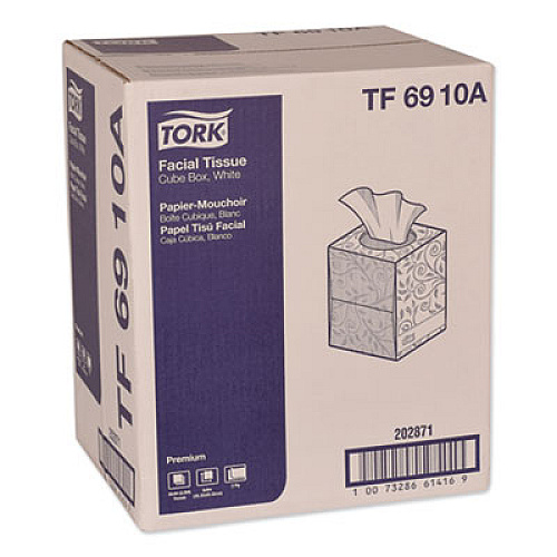 Tork Premium Facial Tissue, 2-Ply, White, 94 Sheets/Box, 36 Boxes/Carton (TF6910A)
