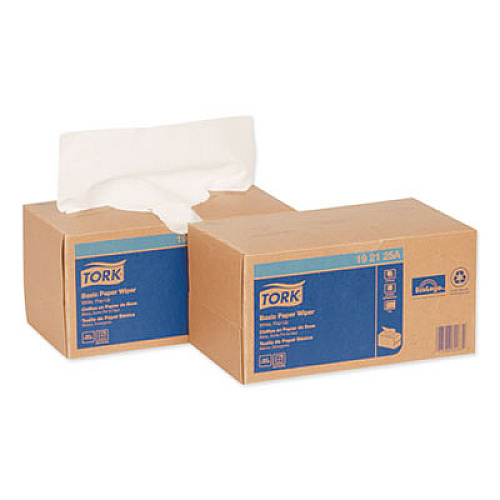 Tork Multipurpose Paper Wiper, 2-Ply, 9 x 10.25, White, 110/Box, 18 Boxes/Carton (192125A)