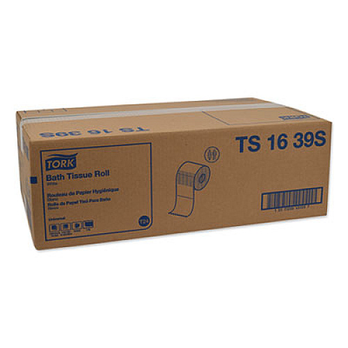 Tork Universal Bath Tissue, Septic Safe, 1-Ply, White, 1000 Sheets/Roll, 48 Rolls/Carton (TS1639S)