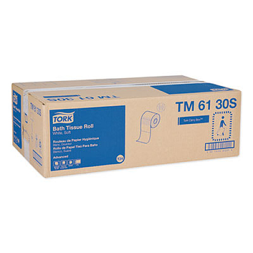 Tork Advanced Bath Tissue, Septic Safe, 2-Ply, White, 500 Sheets/Roll, 48 Rolls/Carton (TM6130S)