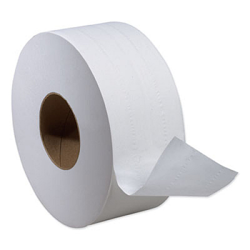 Tork Universal Jumbo Bath Tissue, Septic Safe, 2-Ply, White, 3.48" x 750 ft, 12 Rolls/Carton (TJ0928)