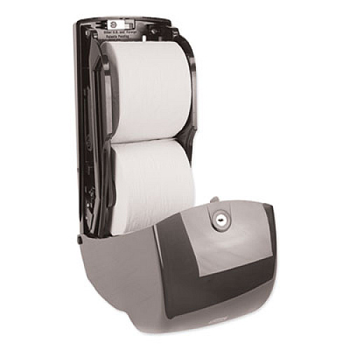 Tork Elevation High Capacity Bath Tissue Dispenser, 6.3 x 6.46 x 14.2, Black (555628)