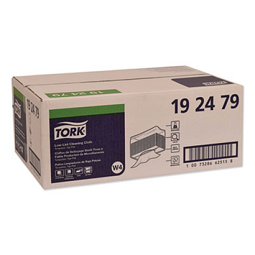 Tork LOW-LINT CLEANING CLOTH, 13.5 X 16.4, TURQUOISE, 100/BAG, 5 BAGS/CARTON (192479)