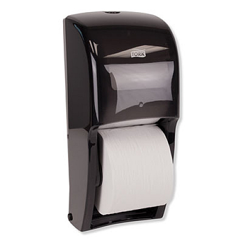 Tork Elevation High Capacity Bath Tissue Dispenser, 6.3 x 6.46 x 14.2, Black (555628)