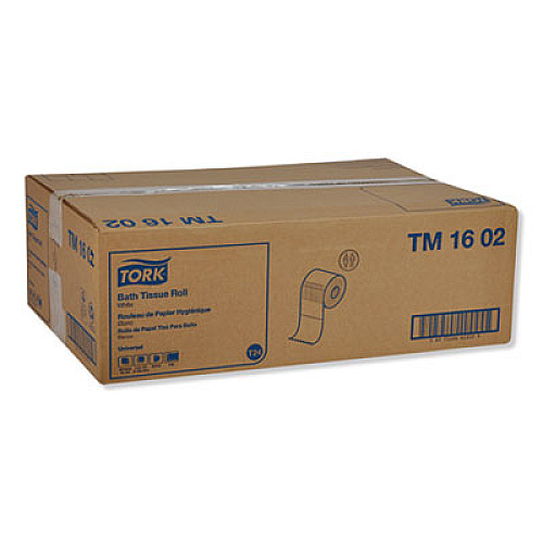 Tork UNIVERSAL BATH TISSUE, SEPTIC SAFE, 2-PLY, WHITE, 420 SHEETS/ROLL, 48 ROLLS/CARTON (TM1602)