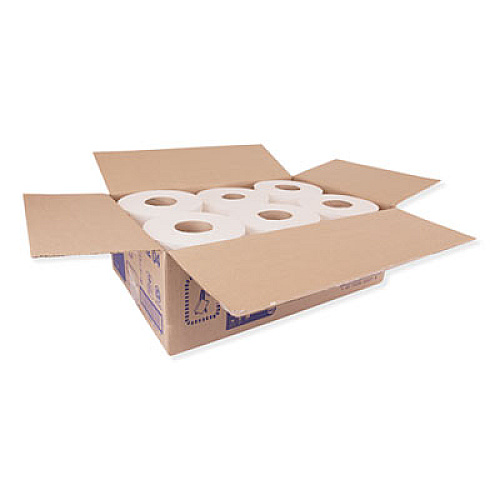 Tork Centerfeed Hand Towel, 2-Ply, 7.6 x 11.8, White, 600/Roll, 6 Rolls/Carton (121204)