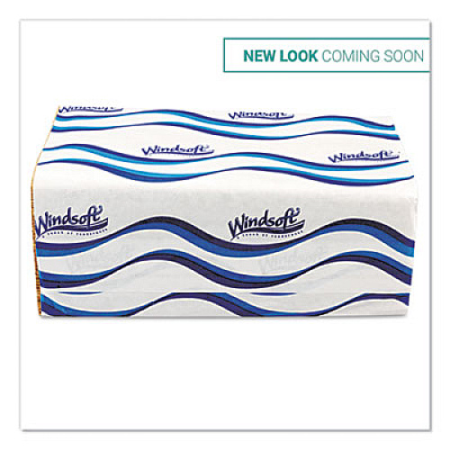 Windsoft Singlefold Towels, 1 Ply, 9.5 x 9., Natural, 250/Pack, 16 Packs/Carton (WIN106)