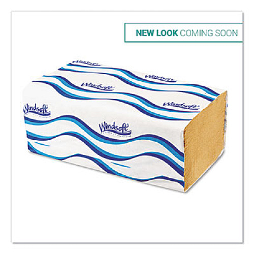 Windsoft Singlefold Towels, 1 Ply, 9.5 x 9., Natural, 250/Pack, 16 Packs/Carton (WIN106)