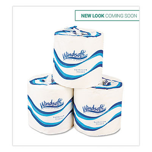 Windsoft BATH TISSUE, SEPTIC SAFE, 1-PLY, WHITE, 4 X 3.75, 1000 SHEETS/ROLL, 96 ROLLS/CARTON (WIN2210)
