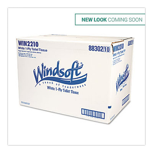 Windsoft BATH TISSUE, SEPTIC SAFE, 1-PLY, WHITE, 4 X 3.75, 1000 SHEETS/ROLL, 96 ROLLS/CARTON (WIN2210)