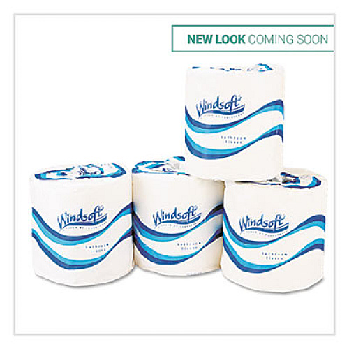 Windsoft BATH TISSUE, SEPTIC SAFE, 1-PLY, WHITE, 4 X 3.75, 1000 SHEETS/ROLL, 96 ROLLS/CARTON (WIN2210)