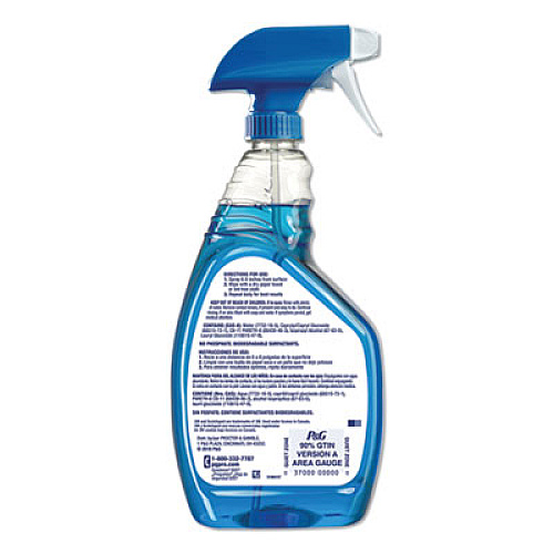 Mr. Clean Professional Glass and Multi-Surface Cleaner with Scotchgard Protector, Apple, 32 oz Spray Bottle, Ready-To-Use, 6/Carton (81308)