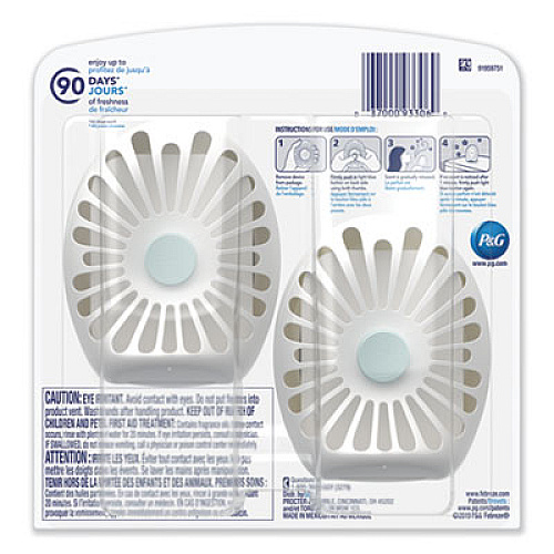 Febreze SMALLSPACES, HAWAIIAN ALOHA, 0.25 ML CARTRIDGE, 2/PACK, 8 PACKS/CARTON (93306)