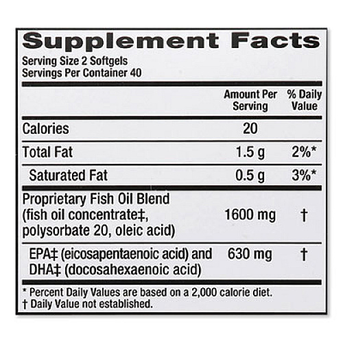 MegaRed Advanced Triple Absorption Omega-3 Softgel, 80 Count (97413EA)