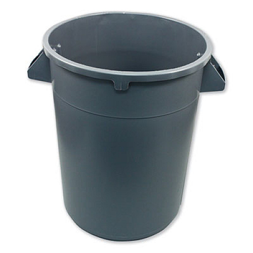 Impact ADVANCED GATOR WASTE CONTAINER, ROUND, PLASTIC, 32 GAL, GRAY (7732GRE)