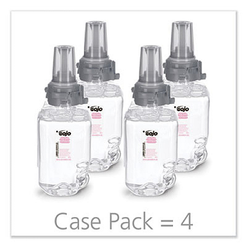 GOJO Clear and Mild Foam Handwash Refill, For ADX-7 Dispenser, Fragrance-Free, 700 mL, 4/Carton (871104)