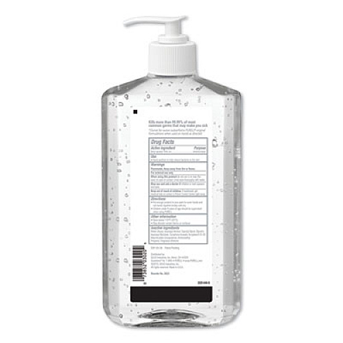 PURELL Advanced Hand Sanitizer Refreshing Gel, 20 oz Pump Bottle, Clean Scent, 12/Carton (302312)