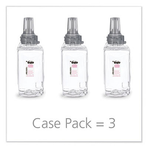 GOJO Clear and Mild Foam Handwash Refill, For ADX-12 Dispenser, Fragrance-Free, 1,250 mL, 3/Carton (881103)