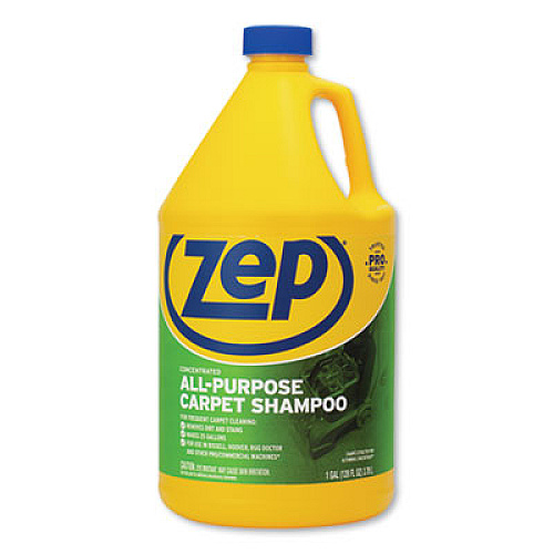 Zep Commercial Concentrated All-Purpose Carpet Shampoo, Unscented, 1 gal, 4/Carton (ZUCEC128CT)