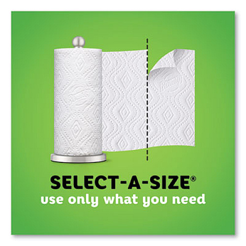 Bounty SELECT-A-SIZE PAPER TOWELS, 2-PLY, WHITE, 5.9 X 11, 83 SHEETS/ROLL (47792RL)