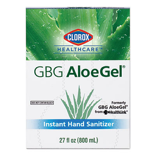 Clorox Healthcare GBG AloeGel Instant Gel Hand Sanitizer, 800 mL Bag-in-a-Box, 12/Carton (32376)