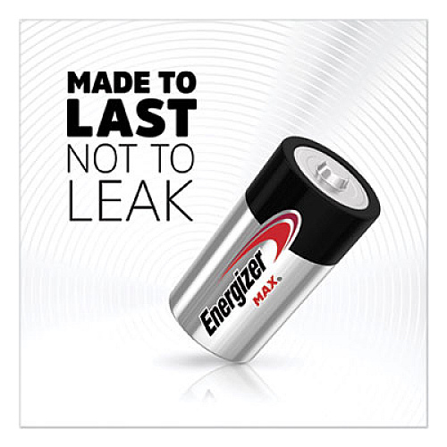 Energizer MAX Alkaline C Batteries, 1.5 V, 2/Pack (E93BP2)