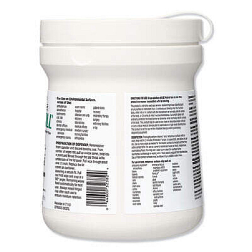 Clorox Healthcare 32382 EZ-Kill Quat Alcohol Cleaner Disinfectant Wipes