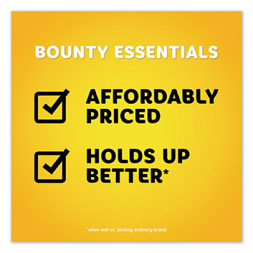 Bounty Essentials Kitchen Roll Paper Towels, 2-Ply, 11 x 10.2, 40 Sheets/Roll, 30 Rolls/Carton (74657)