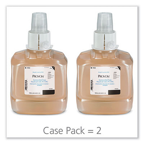 PROVON Antimicrobial Foam Handwash Refill, Fragrance-Free, 1,200 mL, 2/Carton (192202)