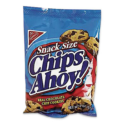 Nabisco CHOCOLATE CHIP COOKIES - SINGLE SERVE, 2 OZ PACKETS, 60/CARTON (458096)