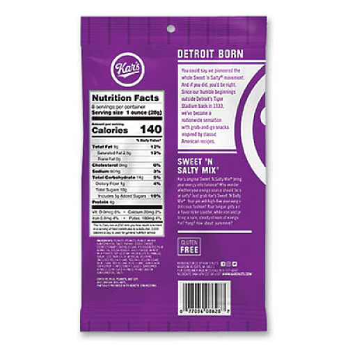 Kar's Fresh Harvest Trail Mix, Sweet N Salty, 8 oz Bag, 12/Box (8628)