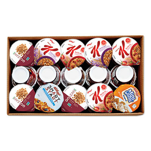 Kellogg's BREAKFAST CEREAL - SINGLE SERVE, CLASSIC WELLNESS ASSORTMENT, 2.2 OZ CUP, 60/CARTON (2757055)