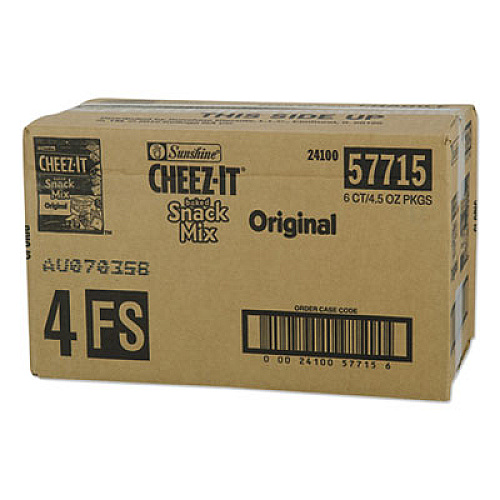 Sunshine CHEEZ-IT BAKED SNACK MIX, CLASSIC CHEESE, 4.5 OZ BAG, 6/PACK (2758800)