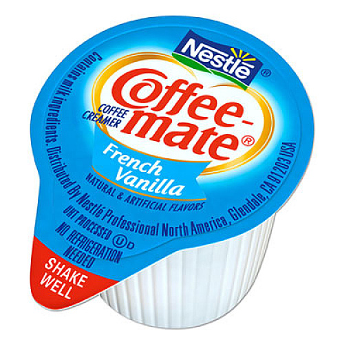 Coffee mate LIQUID COFFEE CREAMER, FRENCH VANILLA, 0.38 OZ MINI CUPS, 360 CUPS/CARTON (24360009)