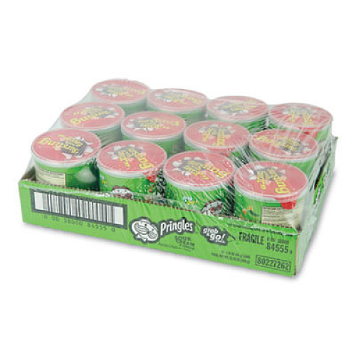 Pringles Potato Crisps, Sour Cream and Onion, 1.41 oz Can, 36/Box (16904)