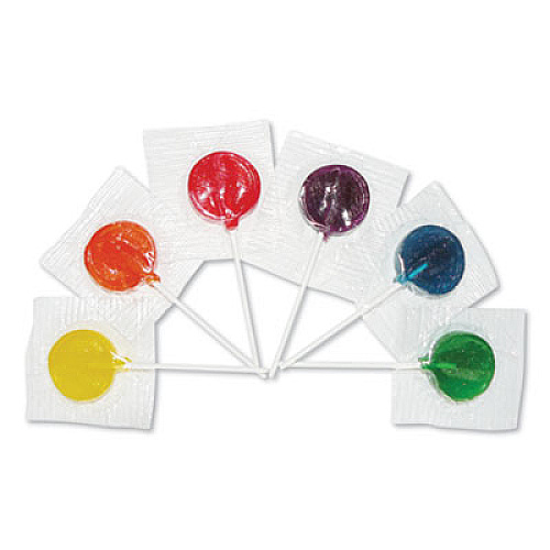 F.B. Washburn Candy Lollipops, Assorted Flavors, 0.21 oz, 1,440/Carton (3175S)