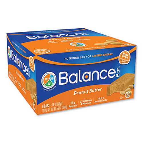Balance Bar 40-30-30 NUTRITION BAR, PEANUT BUTTER, 1.76 OZ, 6/BOX (1730604)