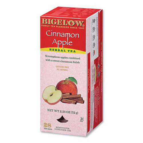 Bigelow APPLE CINNAMON HERBAL TEA, 0.09 TEA BAG, 28/BOX (635867)