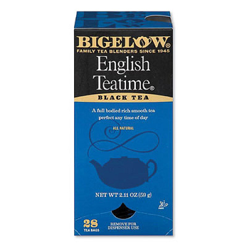 Bigelow ENGLISH TEATIME BLACK TEA, 0.08 OZ TEA BAG, 28/BOX (913720)