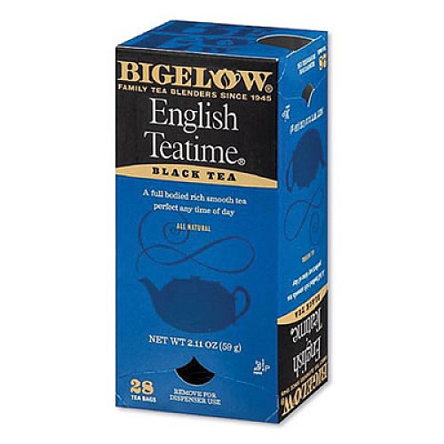 Bigelow ENGLISH TEATIME BLACK TEA, 0.08 OZ TEA BAG, 28/BOX (913720)